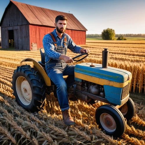 farm tractor,tractor,roumbaler straw,agricultural engineering,bales,aggriculture,agricultural machinery,john deere,farmer,agroculture,old tractor,farm background,farming,country style,combine harvester,agricultural machine,chair in field,agriculture,straw cart,bale cart,Art,Artistic Painting,Artistic Painting 05