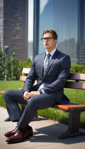 man on a bench,ceo,businessman,white-collar worker,men sitting,financial advisor,men's suit,business man,a black man on a suit,office chair,stock exchange broker,businessperson,an investor,black businessman,stock broker,business people,suit actor,dress shoes,corporate,executive,Illustration,Realistic Fantasy,Realistic Fantasy 36