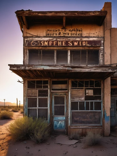 pioneertown,route66,route 66,wild west hotel,general store,mojave,barstow,mojave desert,ghost town,lost places,luxury decay,high desert,derelict,auto repair shop,disused,abandoned places,wild west,dilapidated,abandoned building,wasteland,Conceptual Art,Sci-Fi,Sci-Fi 12