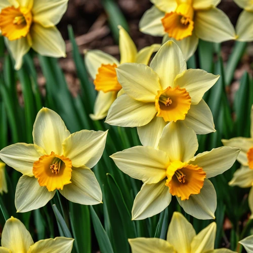 daffodils,yellow daffodils,yellow daffodil,daffodil,spring bloomers,jonquils,the trumpet daffodil,yellow tulips,narcissus,easter lilies,spring flowers,daffodil field,signs of spring,spring equinox,jonquil,narcissus of the poets,spring background,avalanche lily,tulipa,tulip flowers,Photography,General,Realistic