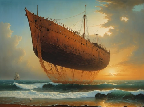 caravel,shipwreck,troopship,sea fantasy,ship wreck,the wreck of the ship,sea sailing ship,sailing ship,old wooden boat at sunrise,arthur maersk,inflation of sail,longship,barquentine,arnold maersk,digging ship,barque,ship of the line,tallship,galleon,the ship,Photography,Artistic Photography,Artistic Photography 14