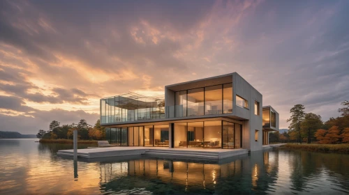 house by the water,house with lake,cube stilt houses,modern architecture,modern house,cubic house,cube house,mirror house,houseboat,boat house,summer house,luxury property,dunes house,floating huts,lake view,boathouse,house of the sea,beautiful home,inverted cottage,contemporary,Photography,General,Realistic