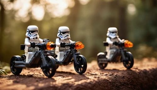 toy motorcycle,family motorcycle,storm troops,droids,trike,scooters,playmobil,patrols,scooter riding,toy photos,starwars,stormtrooper,collectible action figures,star wars,motorcycles,lego trailer,segway,e-scooter,electric scooter,mobility scooter,Photography,General,Cinematic