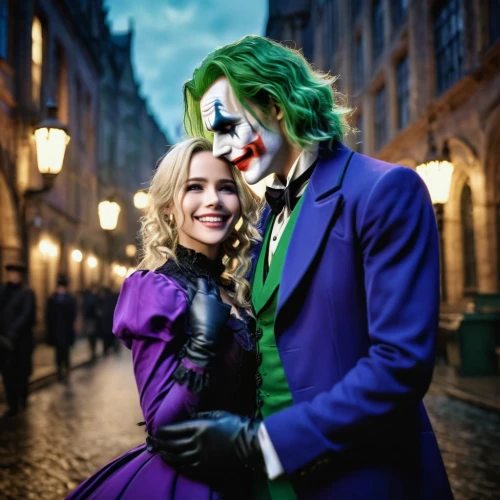 beautiful couple,joker,couple goal,cosplay image,photoshop manipulation,halloween2019,halloween 2019,comedy and tragedy,love couple,halloween costumes,happy couple,husband and wife,without the mask,the carnival of venice,wife and husband,couple in love,married couple,bodypainting,personages,cosplay,Photography,Documentary Photography,Documentary Photography 02
