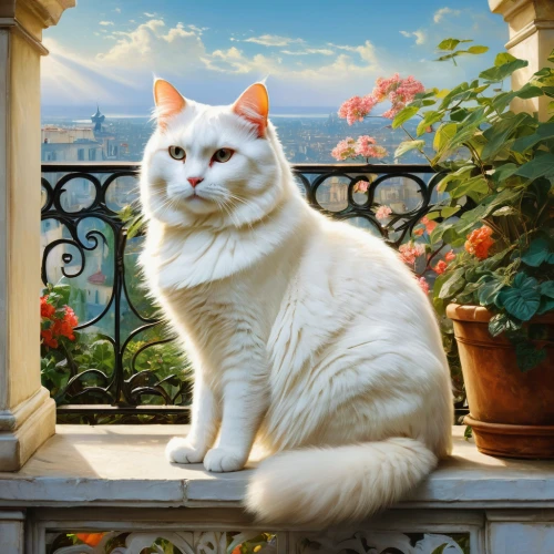 turkish angora,white cat,british shorthair,cat european,romantic portrait,turkish van,napoleon cat,european shorthair,domestic long-haired cat,cat image,figaro,cute cat,kurilian bobtail,scottish fold,american curl,siberian cat,british longhair cat,birman,aegean cat,japanese bobtail,Conceptual Art,Fantasy,Fantasy 05