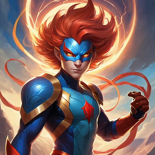 captain marvel,symetra,mystique,firestar,phoenix rooster,nova,phoenix,flame spirit,starfire,firespin,human torch,goddess of justice,superhero background,power icon,x men,xmen,rosella,x-men,red super hero,electro,Illustration,Realistic Fantasy,Realistic Fantasy 01