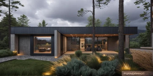 mid century house,modern house,3d rendering,inverted cottage,cubic house,house in the forest,timber house,modern architecture,dunes house,mid century modern,smart house,render,eco-construction,small cabin,smart home,the cabin in the mountains,wooden house,archidaily,frame house,landscape design sydney,Photography,General,Realistic