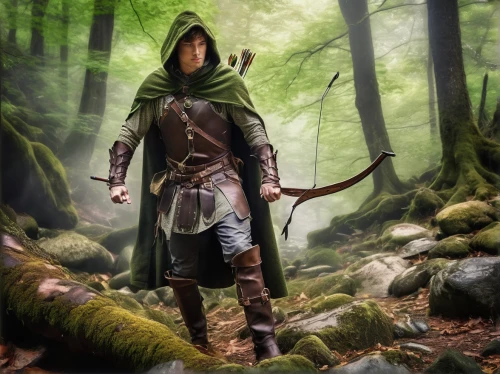 robin hood,the wanderer,hooded man,fantasy picture,world digital painting,quarterstaff,forest man,digital compositing,woodsman,wanderer,fantasy art,awesome arrow,assassin,photo manipulation,cg artwork,arrow,photomanipulation,longbow,digital painting,patrol,Photography,Artistic Photography,Artistic Photography 04