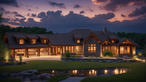 3d rendering,luxury home,beautiful home,render,landscape lighting,new england style house,log home,house in the mountains,modern house,country estate,large home,home landscape,summer cottage,crown render,house in mountains,luxury property,3d rendered,3d render,luxury home interior,log cabin,Photography,General,Realistic