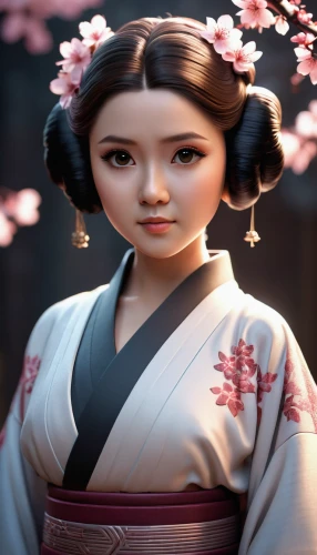 geisha,japanese sakura background,hanbok,geisha girl,plum blossoms,japanese woman,sakura blossom,mukimono,koto,sakura background,japanese cherry,sakura,japanese doll,japanese,mulan,japanese culture,the japanese doll,plum blossom,japanese background,sakura blossoms,Unique,3D,3D Character