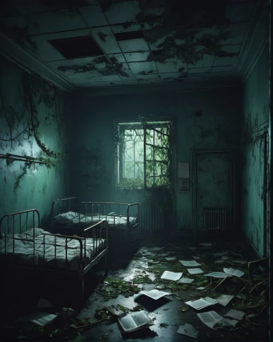 abandoned room,asylum,sleeping room,dormitory,abandoned place,abandoned,the little girl's room,abandoned places,rooms,penumbra,cold room,abandoned house,live escape game,one room,derelict,lostplace,disused,abandonded,empty room,boy's room picture,Illustration,Realistic Fantasy,Realistic Fantasy 19