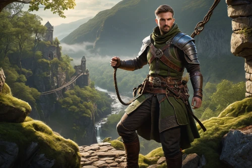 robin hood,male elf,heroic fantasy,fjord,massively multiplayer online role-playing game,elven,the wanderer,witcher,male character,mountain guide,fantasy picture,king arthur,bow and arrows,adventurer,full hd wallpaper,fantasy art,highlander,game art,thorin,aa,Photography,General,Natural