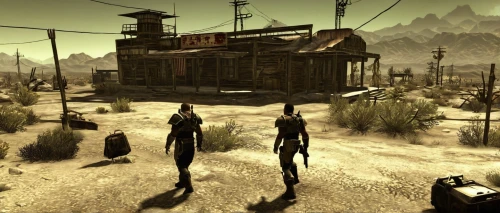 area 51,wasteland,bogart village,fallout4,pioneertown,fallout,post apocalyptic,black city,ghost town,wild west hotel,arid land,capture desert,screenshot,the desert,wild west,salvage yard,burning man,human settlement,mojave,post-apocalyptic landscape,Conceptual Art,Fantasy,Fantasy 06