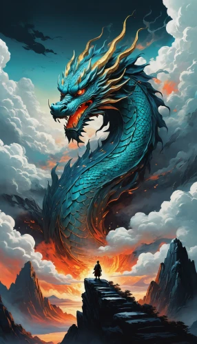 chinese dragon,dragon li,painted dragon,dragon of earth,dragon fire,dragon,fire breathing dragon,wyrm,golden dragon,dragon design,dragon boat,black dragon,dragons,dragon bridge,chinese water dragon,green dragon,fantasy art,chinese clouds,fantasy picture,basilisk,Conceptual Art,Fantasy,Fantasy 12