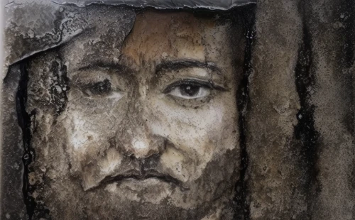 woman's face,tomb figure,praying woman,herculaneum,portrait of christi,woman face,charcoal drawing,jizo,empty tomb,weathered,christopher columbus's ashes,ambrotype,fresco,stone drawing,the magdalene,female face,gothic portrait,stone figure,auschwitz i,face