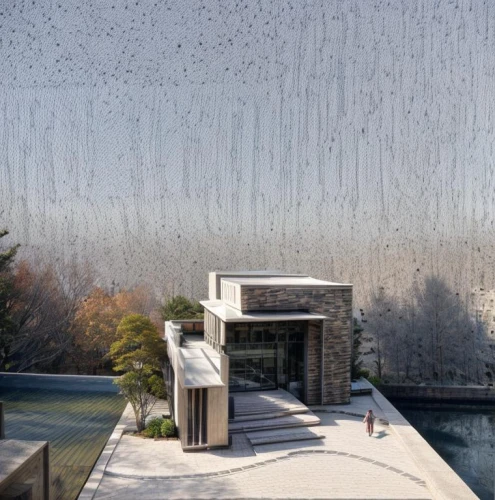 water wall,water mist,rain shower,reflecting pool,tidal basin,rain on window,9 11 memorial,frosted glass pane,exposed concrete,concrete background,archidaily,roof landscape,rain bar,condensation,boathouse,water feature,snow roof,rainstorm,transparent window,rainwater drops,Architecture,Commercial Building,Masterpiece,Organic Architecture