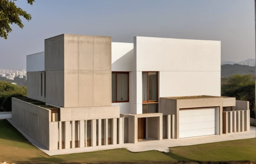 build by mirza golam pir,modern house,model house,residential house,modern architecture,stucco wall,archidaily,concrete construction,cubic house,dunes house,cube house,house shape,concrete blocks,chandigarh,stucco frame,frame house,exposed concrete,reinforced concrete,architectural style,modern building,Photography,General,Realistic