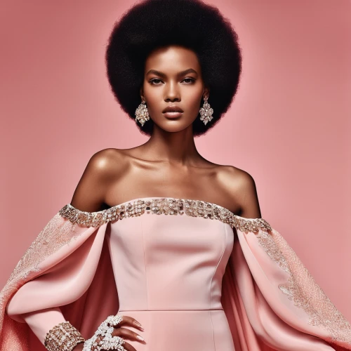 beautiful african american women,afro american girls,afro-american,artificial hair integrations,afroamerican,african american woman,afro american,fashion illustration,gold-pink earthy colors,vintage fashion,miss universe,black woman,afro,black women,pink lady,desert rose,bridal clothing,femininity,embellishments,pink magnolia,Photography,General,Realistic