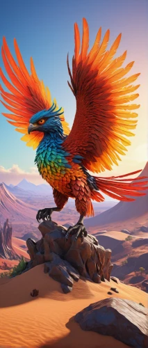 gryphon,scarlet macaw,phoenix rooster,feathered race,griffon bruxellois,macaw,roadrunner,blue and gold macaw,garuda,macaws of south america,steppe eagle,skylander giants,bird of prey,phoenix,colorful birds,macaws,beautiful macaw,quetzal,mongolian eagle,bird of paradise,Unique,3D,Modern Sculpture