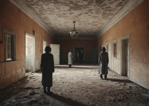 empty hall,empty interior,asylum,andreas cross,hallway,the threshold of the house,prora,luxury decay,dormitory,bannack,caravansary,girl walking away,abandoned places,exclusion,self-abandonment,oberlo,desolation,corridor,lost places,abandoned room,Photography,Documentary Photography,Documentary Photography 08