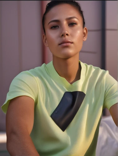 girl in t-shirt,active shirt,menswear for women,cotton top,in a shirt,tshirt,sportswear,long-sleeved t-shirt,tee,women's clothing,shirt,women clothes,puma,polo shirt,female model,undershirt,sporty,woman holding gun,high-visibility clothing,tiana,Photography,General,Realistic