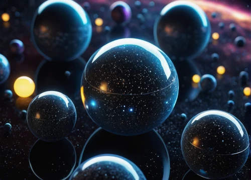 spheres,cinema 4d,orbitals,3d background,orbs,orb,colorful eggs,colored eggs,orbital,cellular,silver balls,apophysis,nebulous,blue eggs,atoms,binary system,eggs,dimensional,egg,outer space,Illustration,Japanese style,Japanese Style 11