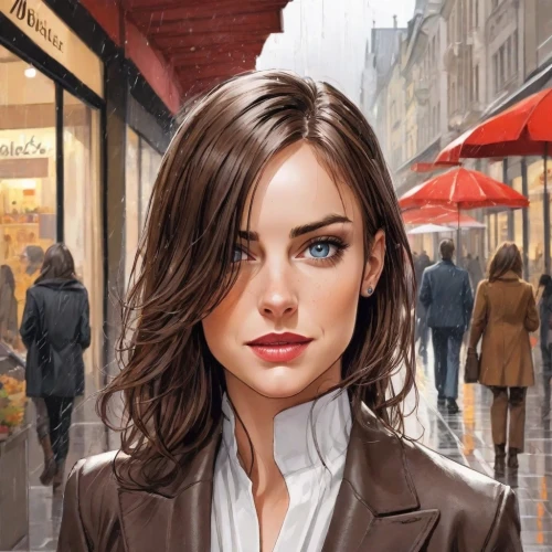 world digital painting,woman at cafe,city ​​portrait,parisian coffee,sci fiction illustration,digital painting,woman shopping,portrait background,romantic portrait,paris cafe,girl portrait,the girl at the station,businesswoman,the girl's face,coffee background,a pedestrian,woman thinking,young woman,vesper,woman walking,Digital Art,Comic