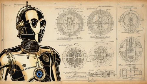 c-3po,droid,droids,wireframe graphics,cybernetics,industrial robot,endoskeleton,biomechanical,wireframe,bb8-droid,sci fiction illustration,pioneer 10,circuitry,robotic,robotics,robot icon,blueprints,medical concept poster,blueprint,humanoid,Unique,Design,Blueprint