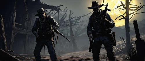 cowboy silhouettes,pilgrims,guards of the canyon,assassins,forest workers,game illustration,patrols,wild west,rifleman,cowboys,gunfighter,hunting dogs,western,scarecrows,silhouettes,western riding,nomads,musketeers,american frontier,cowboy bone,Conceptual Art,Sci-Fi,Sci-Fi 01