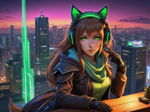 karnak,patrol,gara,cyberpunk,kinara,kosmea,catwoman,wiz,mara,edit icon,anahata,eris,marina,dusk background,samara,green aurora,kat,night administrator,jade,huntress,Conceptual Art,Daily,Daily 15