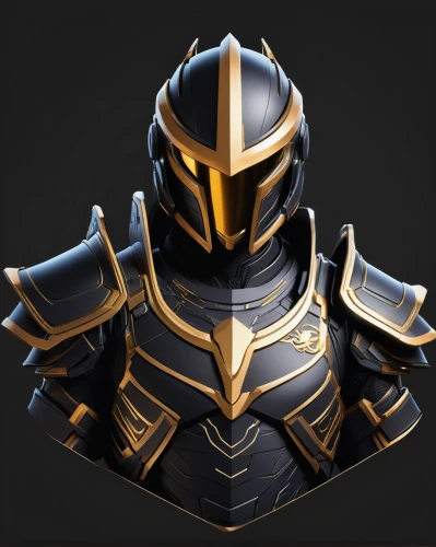 knight armor,knight,paladin,iron mask hero,black and gold,3d model,armored,armor,gold mask,dark blue and gold,armour,3d rendered,golden mask,3d render,crown render,cuirass,knight star,gold paint stroke,face shield,crusader,Conceptual Art,Sci-Fi,Sci-Fi 10