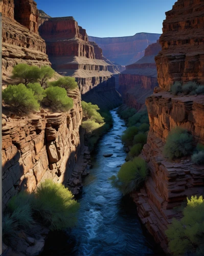 grand canyon,canyon,fairyland canyon,united states national park,bright angel trail,rio grande river,fluvial landforms of streams,river landscape,street canyon,guards of the canyon,glen canyon,antel rope canyon,mountain river,beautiful landscape,landscapes beautiful,arid landscape,natural landscape,desert landscape,red rock canyon,flowing water,Art,Classical Oil Painting,Classical Oil Painting 25