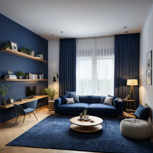 shared apartment,apartment lounge,modern room,blue room,an apartment,apartment,livingroom,living room,modern decor,modern living room,interior modern design,sitting room,interior design,3d rendering,home interior,contemporary decor,bonus room,great room,sky apartment,render,Photography,General,Natural