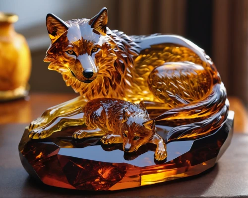 glass yard ornament,shashed glass,glasswares,glass painting,glass ornament,fox and hare,milbert s tortoiseshell,glass vase,a fox,animal figure,fox,vulpes vulpes,fox stacked animals,decanter,firefox,redfox,tea light holder,glass decorations,paperweight,welsh corgi,Photography,General,Natural
