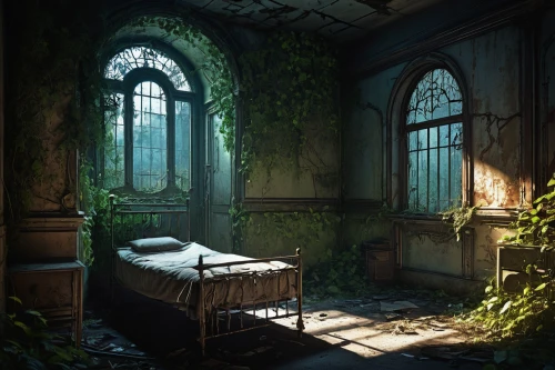 abandoned room,abandoned place,dandelion hall,lostplace,abandoned,abandoned places,ornate room,lost place,luxury decay,abandoned house,sleeping room,dormitory,lost places,doctor's room,asylum,resting place,rooms,the little girl's room,bedroom,therapy room,Illustration,Retro,Retro 13