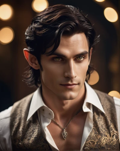 male elf,robert harbeck,male character,daemon,leonardo devinci,jack rose,valentin,smouldering torches,cullen skink,thomas heather wick,george russell,lincoln blackwood,melchior,htt pléthore,romantic portrait,male model,fantasy portrait,elven,fairy tale character,young model istanbul,Photography,General,Cinematic