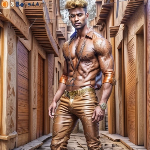 male model,male character,hanuman,ramayan,wolverine,leather texture,sikaran,minotaur,bronze,construction worker,statue of hercules,steampunk,aquaman,fantasy warrior,mass,dusshera,cosplay image,3d fantasy,male elf,greek god