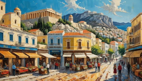 athens,positano,hellenic,athenian,dubrovnic,greece,lycian,athens art school,dubrovnik city,greek island,corfu,italian painter,capri,monaco,greek islands,provence,santorin,hellas,lycian way,world digital painting,Illustration,Realistic Fantasy,Realistic Fantasy 43