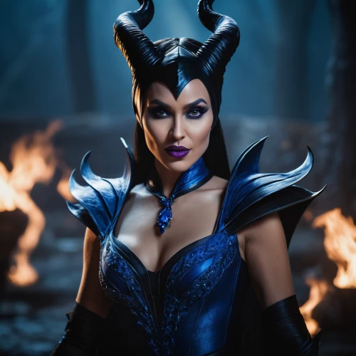 blue enchantress,fantasy woman,queen of the night,evil woman,the enchantress,sorceress,dark elf,evil fairy,huntress,blue demon,cosplay image,femme fatale,fierce,symetra,fantasia,devil,queen,aladha,fantasy picture,violet head elf,Photography,General,Cinematic