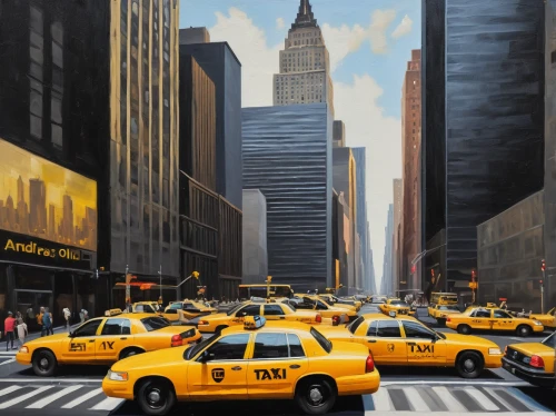 new york taxi,taxicabs,yellow cab,yellow taxi,taxi cab,city scape,cabs,david bates,taxi stand,taxi,world digital painting,new york,cab driver,wall street,newyork,oil painting on canvas,big apple,city car,yellow car,new york streets,Photography,Documentary Photography,Documentary Photography 19
