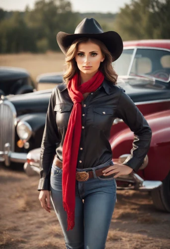 countrygirl,vintage woman,vintage fashion,leather hat,retro woman,retro women,vintage women,vintage clothing,country style,dodge la femme,vintage style,vintage girl,rockabilly style,vintage cars,red vintage car,red coat,bonneville,women fashion,cowgirl,retro girl,Photography,Cinematic