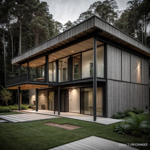 timber house,modern architecture,modern house,house in the forest,dunes house,landscape design sydney,cubic house,wooden house,frame house,residential house,mid century house,smart house,smart home,cube house,house shape,eco-construction,folding roof,exposed concrete,landscape designers sydney,metal cladding