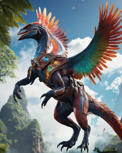 garuda,quetzal,griffon bruxellois,raptor,cynorhodon,landmannahellir,gryphon,troodon,guatemalan quetzal,dinosaruio,patung garuda,raptor perch,saurian,tropical bird climber,iguania,velociraptor,ark,dino,pegasus,forest dragon,Conceptual Art,Sci-Fi,Sci-Fi 30