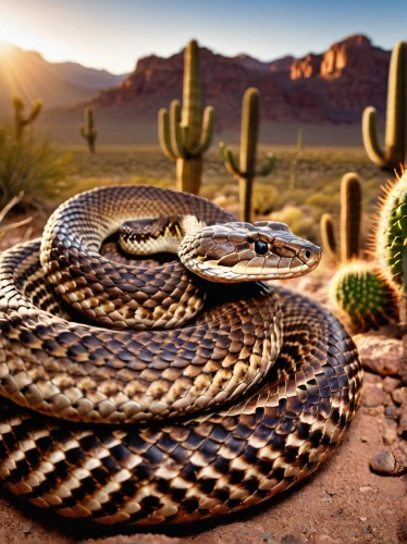 rattlesnake,gopher snake,ground rattlesnake,pacific gopher snake,rattle snake,sharptail snake,sonoran desert,sonoran,bullsnake,western terrestrial garter snake,african house snake,mexican hat,mojave,kingsnake,plains gartersnake,pointed snake,common kingsnake,hognose snake,garter snake,brown snake,Conceptual Art,Oil color,Oil Color 14