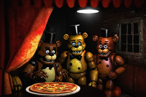 the bears,pizzeria,teddy bears,bears,scandia bear,family dinner,brown bears,pizza service,3d teddy,birthday party,the pizza,teddies,ice bears,3d render,dinner party,pizza supplier,diner,jigsaw puzzle,order pizza,pizza,Art,Classical Oil Painting,Classical Oil Painting 35