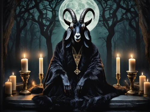 archimandrite,death god,the abbot of olib,blackmetal,occult,grimm reaper,paganism,pagan,walpurgis night,capricorn,priestess,goatflower,tarot,krampus,high priest,gothic portrait,angel of death,priest,zodiac sign libra,feral goat,Illustration,Vector,Vector 18