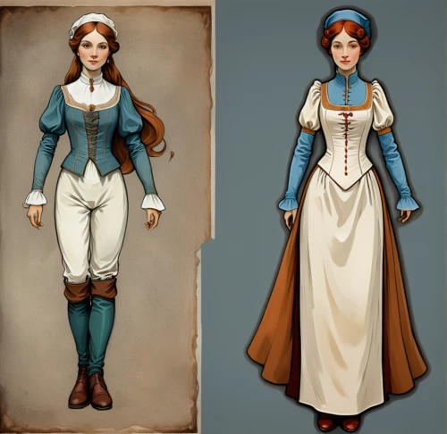 victorian fashion,women's clothing,costume design,women clothes,victorian lady,bodice,ladies clothes,folk costume,nurse uniform,folk costumes,lady medic,suit of the snow maiden,costumes,fairytale characters,victorian style,sewing pattern girls,fairy tale icons,bridal clothing,game illustration,female nurse,Conceptual Art,Fantasy,Fantasy 01