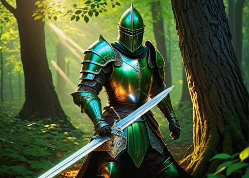 patrol,knight armor,cleanup,aa,aaa,green,defense,knight,wall,paladin,armor,green wallpaper,emerald lizard,knight tent,excalibur,armour,armored,knight festival,green background,fantasy warrior,Illustration,Realistic Fantasy,Realistic Fantasy 27