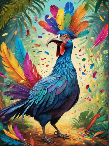 bird painting,flower and bird illustration,tropical bird,colorful birds,nicobar pigeon,feathers bird,color feathers,tropical bird climber,bird illustration,tropical birds,fairy peacock,exotic bird,ornamental bird,phoenix rooster,an ornamental bird,peacocks carnation,peacock,cockerel,summer plumage,nature bird,Illustration,Black and White,Black and White 07