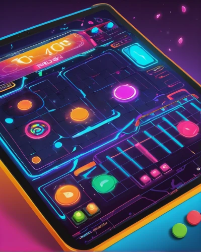 playmat,80's design,neon candies,pinball,mobile video game vector background,game illustration,dance pad,candy crush,arcade game,atari,board game,game drawing,neon colors,cudle toy,portable electronic game,control center,neon cocktails,neon drinks,blackmagic design,android game,Illustration,Japanese style,Japanese Style 16